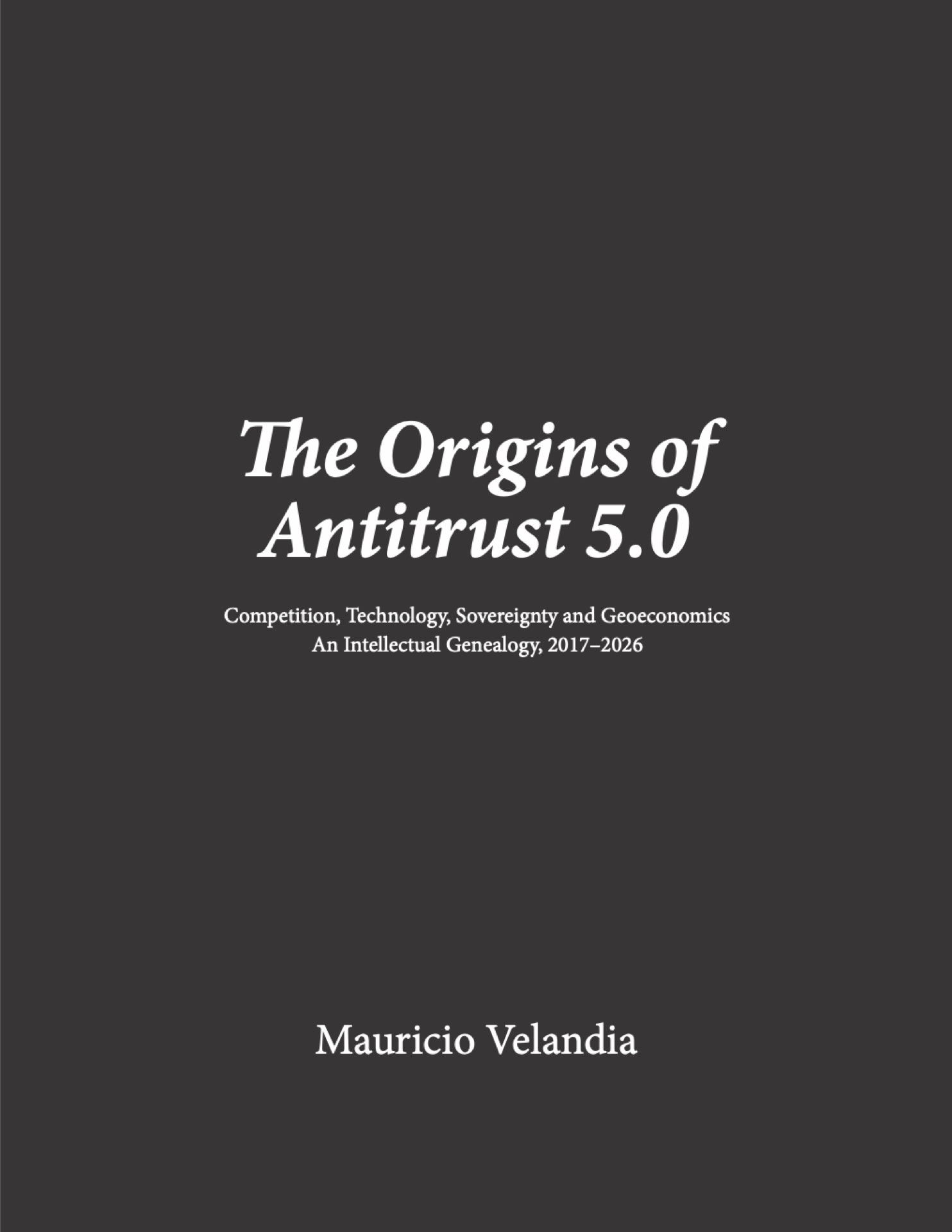 The Origins of Antitrust 5.0